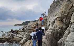 Klippenwanderung im vamos Jugendprogramm